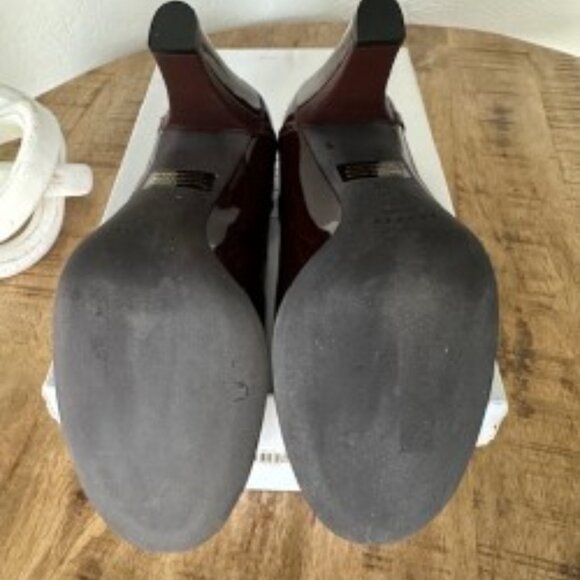 Theory Chocolate Patent Leather Heels Size 36 - Picture 6 of 6